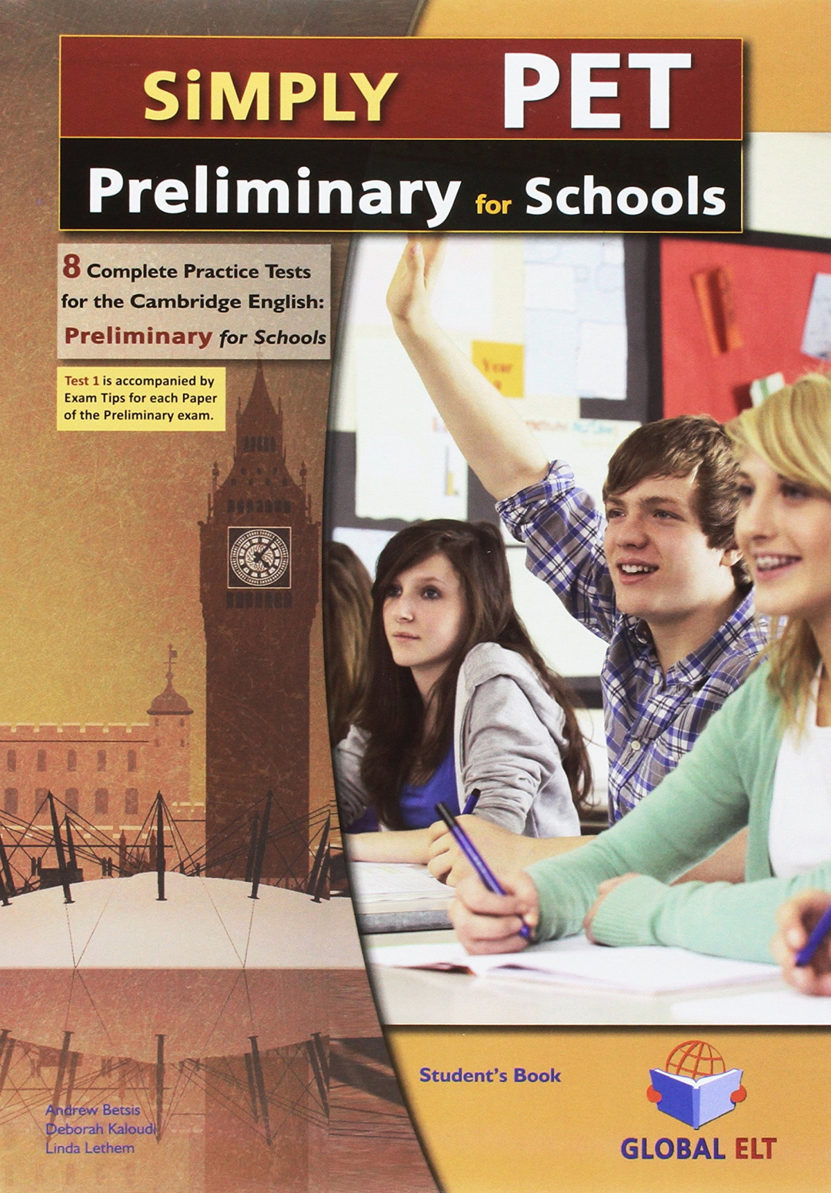 Portada de Simply cambridge english preliminary pet for schools 8 PR