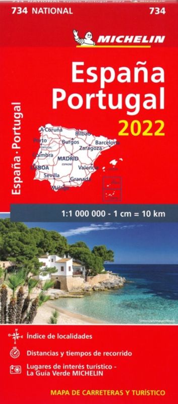 Mapa national espaÑa, portugal nº 734