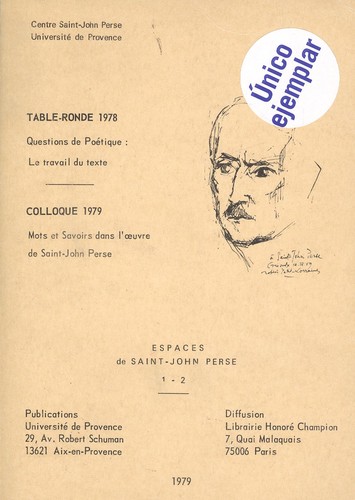 Table-Ronde 1978/ Colloque 1979