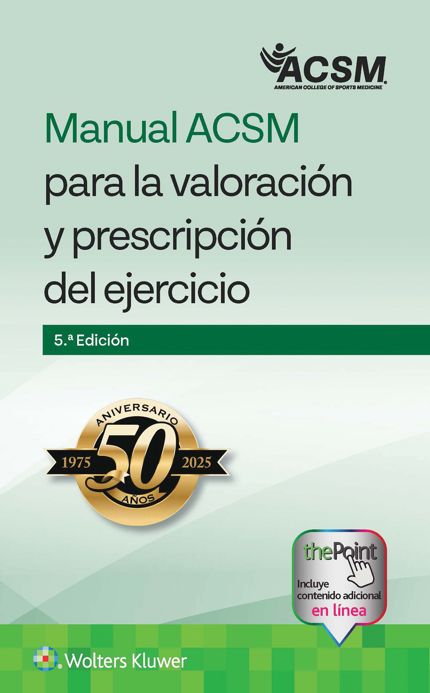 Manual acsm para la valoracion y prescripcion del ejercicio