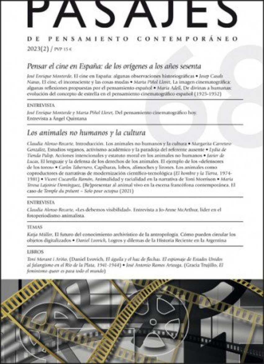 Pensar el cine en España: de los orígenes a los años 60 Pasajes 68