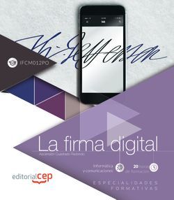 La firma digital . Especialidades formativas