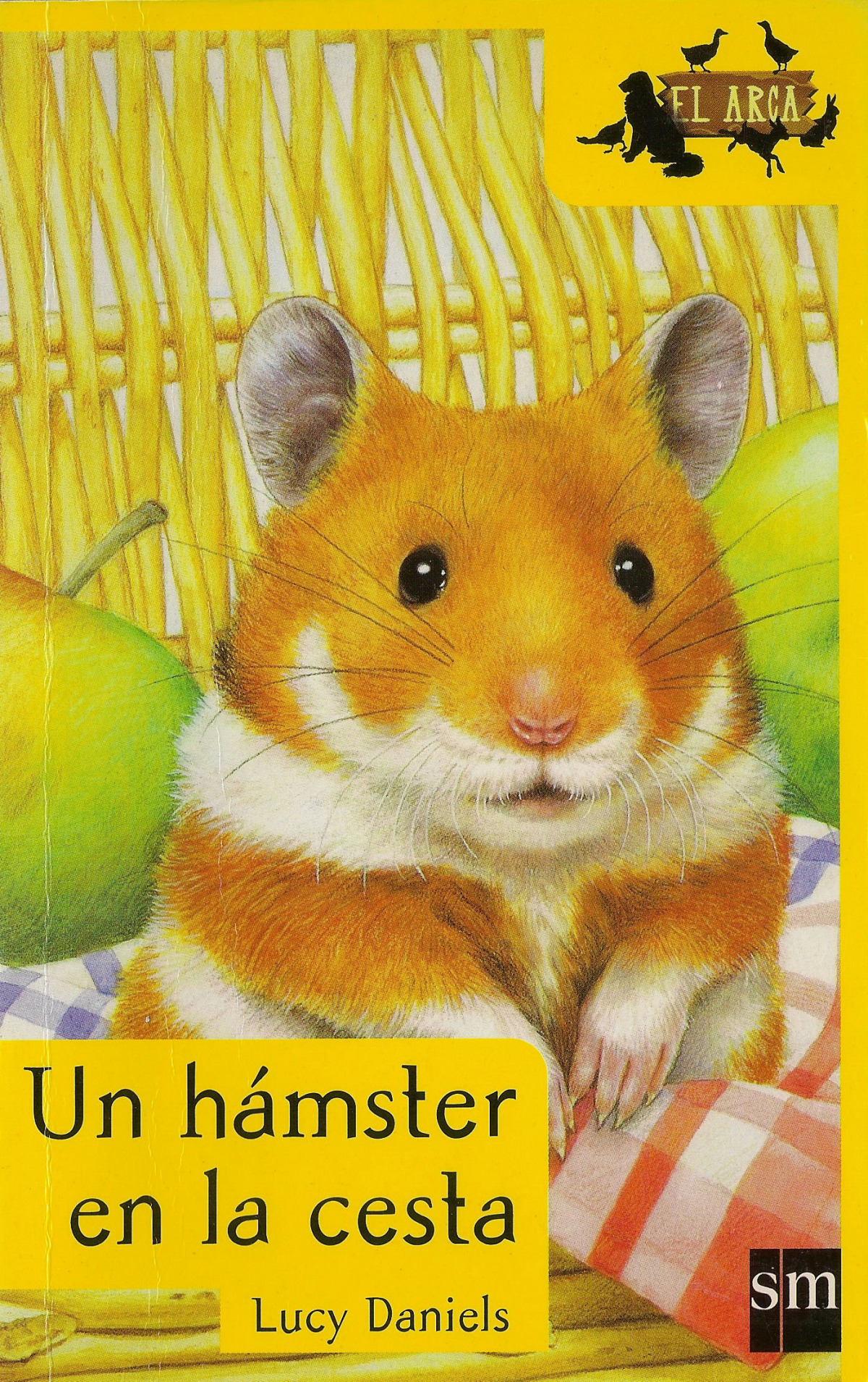 Un hámster en la cesta