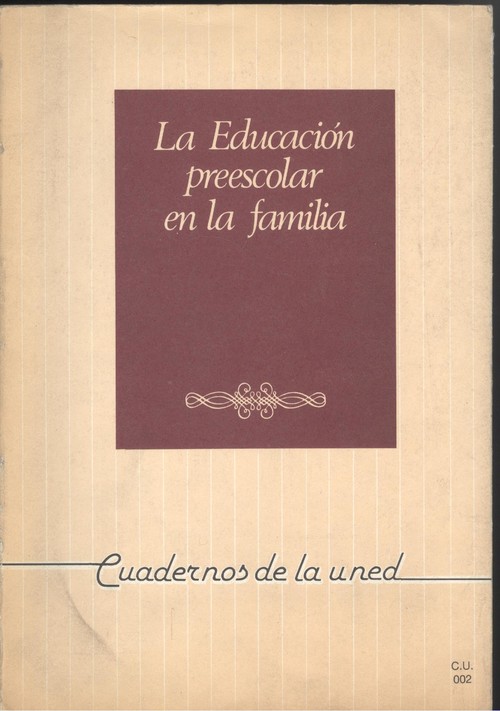 La educacion preescolar en la familia