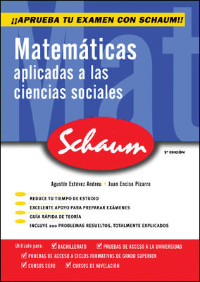 CUTR Matemáticas aplicadas a las CCSS Schaum Selectividad- Curso cero