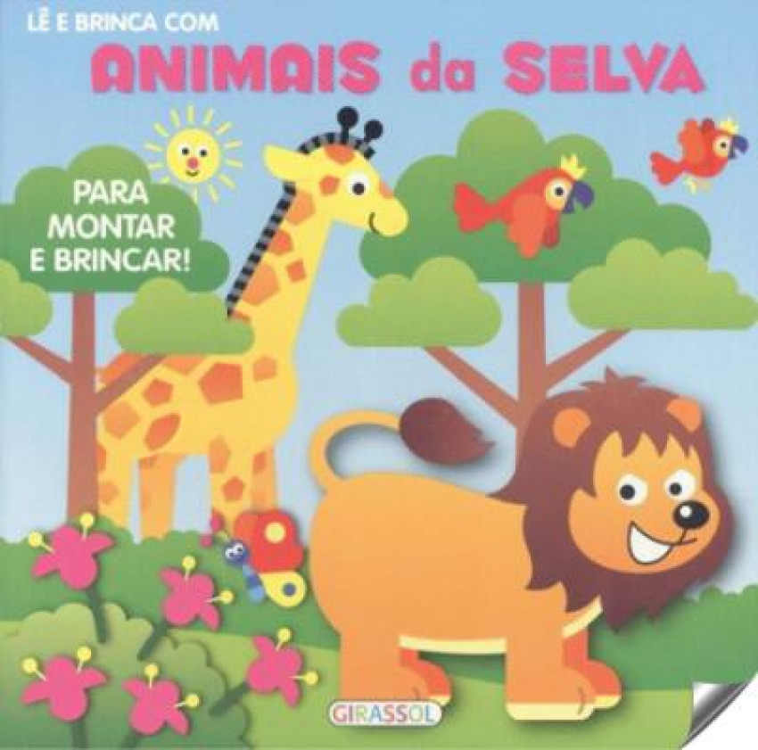 Animais da selva le e brinca com