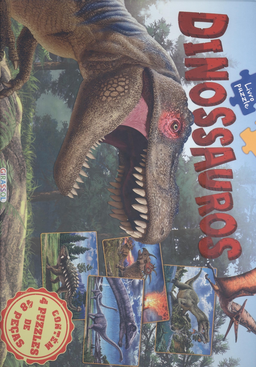 DINOSSAUROS livro puzzle