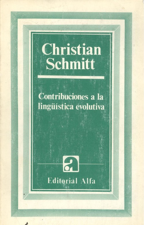 Contribuciones a la linguistica evolutiva