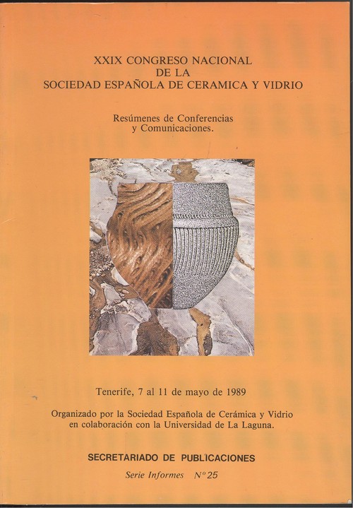 Vigesimo noveno congreso nal. sociedad espaÑola ceramica y v