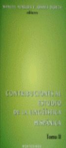 Contribuciones al estudio de la linguística hispánica.Tomo II