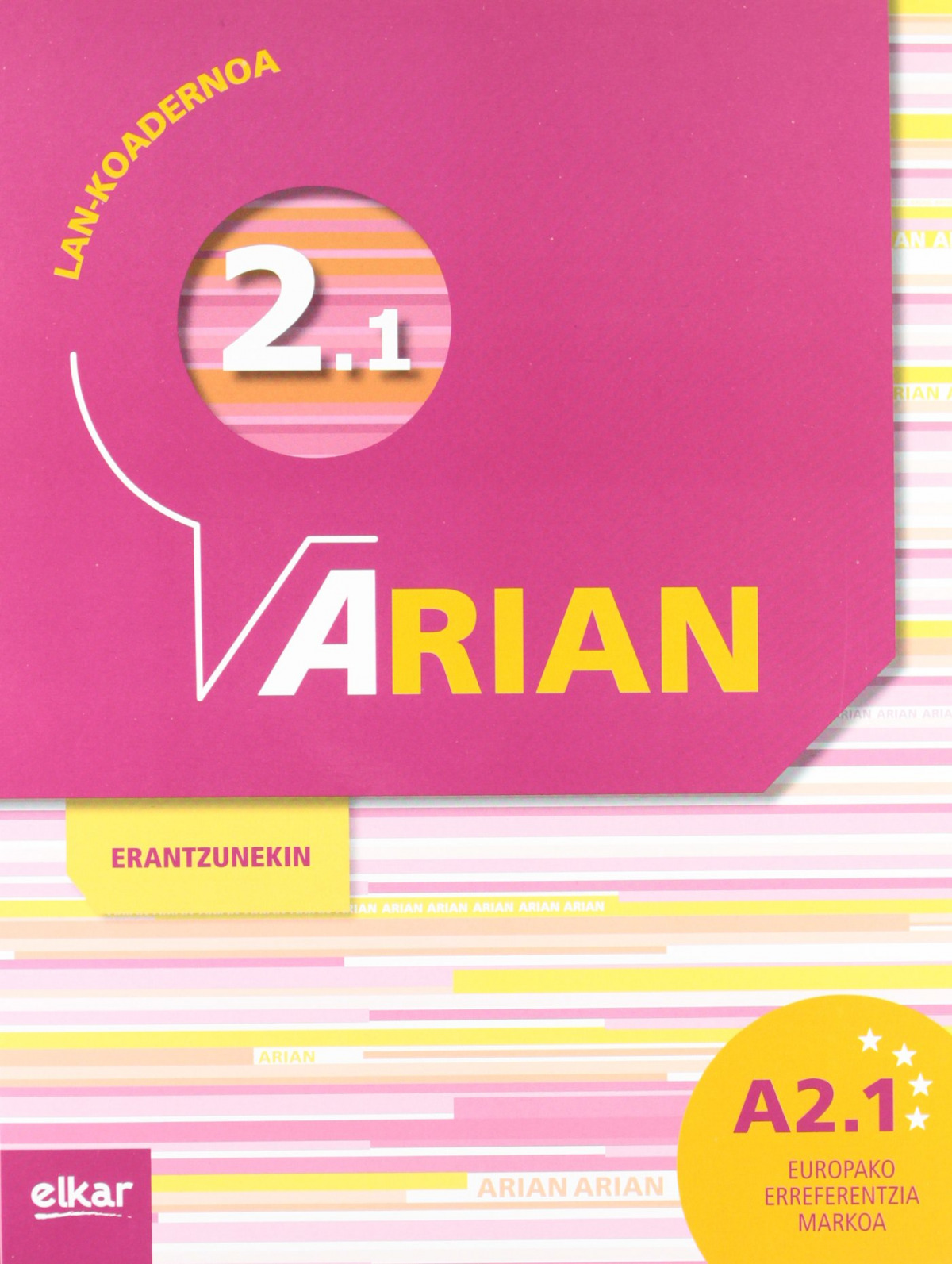 Arian euskara ikasteko koad A2.1