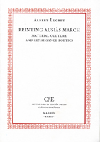 Printing Ausias Marcha: material culture and renaissance poetics