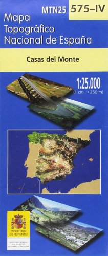 Mapa topográfico Casas del Monte