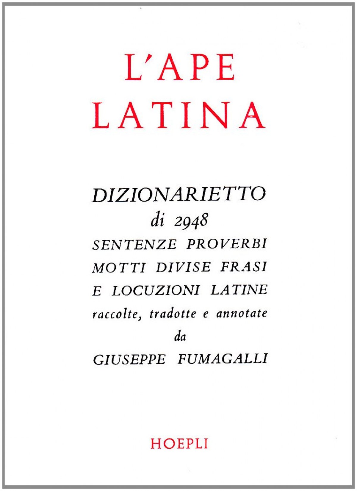 L'ape latina