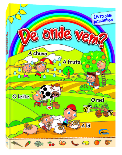 De onde vem? livro com janelinhas
