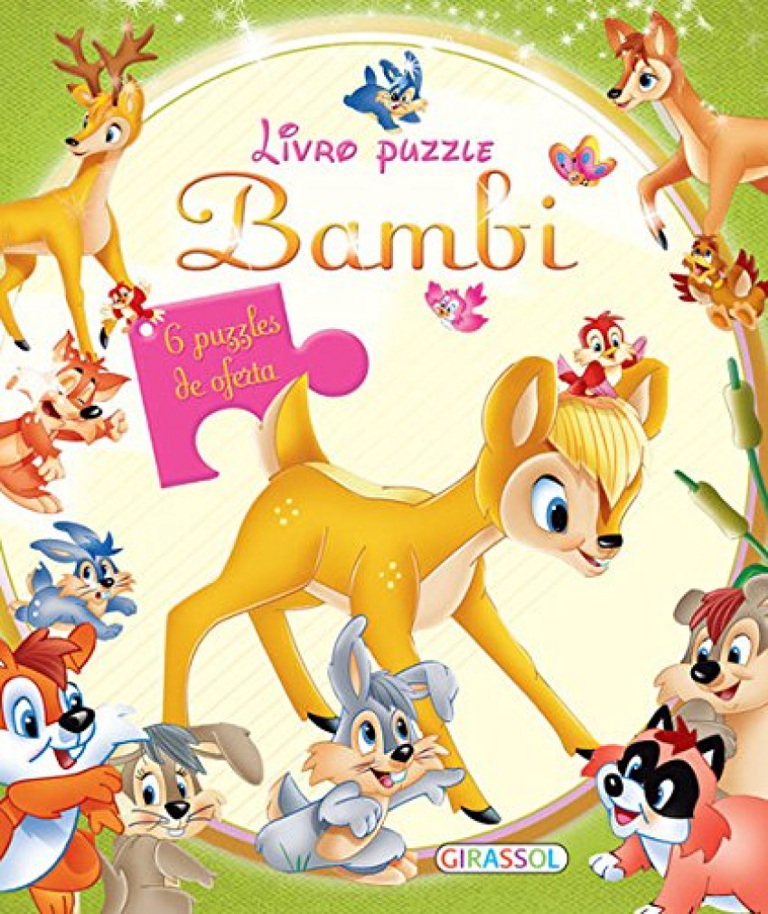 Livro puzzle-bambi