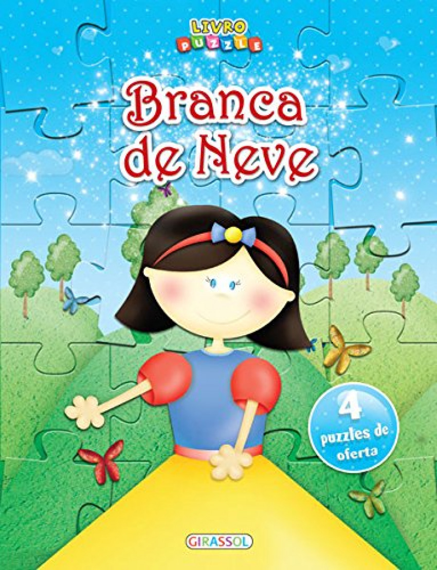 Livro puzzle branca de neve