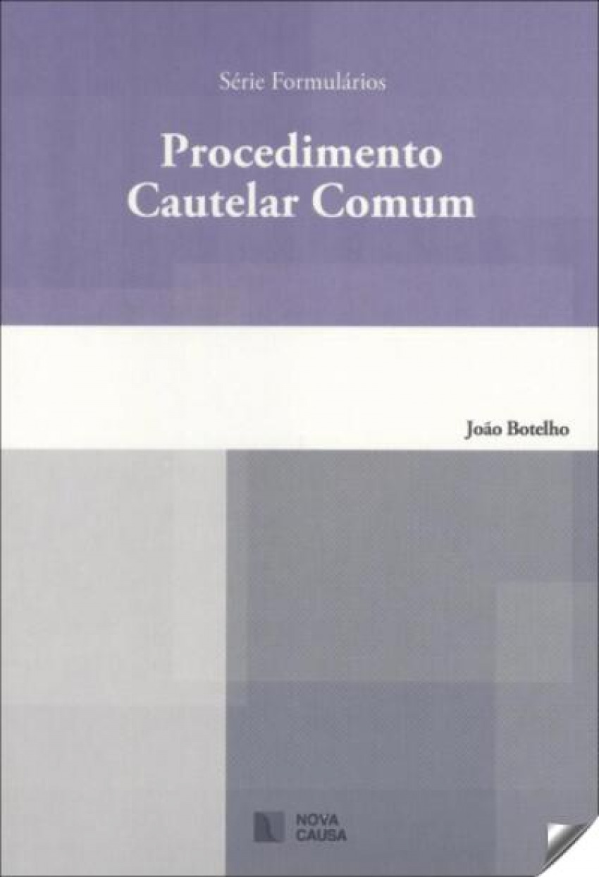 Portada de Procedimento cautelar comum