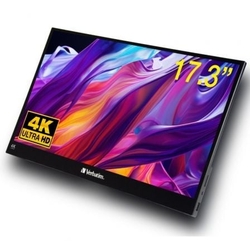Monitor Portátil Táctil Verbatim Pmt-17-4K 17.3/ 4K/ Negro