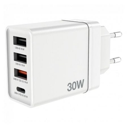 Cargador De Pared Verbatim Chr-30Eu2/ 1Xusb Tipo-C/ 3Xusb/ 3