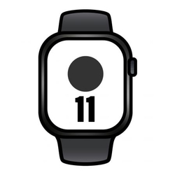Apple Watch Series 11/ Gps/ 42Mm/ Negro Azabache/ Correa Dep