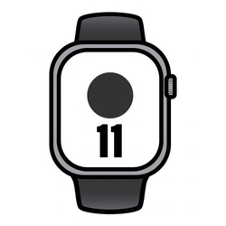Apple Watch Series 11/ Gps/ 42Mm/ Gris Espacial/ Correa Negr
