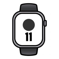 Apple Watch Series 11/ Gps/ 46Mm/ Gris Espacial/ Correa Negr