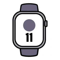 Apple Watch Series 11/ Gps/ 46Mm/ Plata/ Correa Niebla Lila