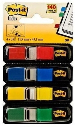 INDICES AUTOADHESIVOS ZIGZAG 6834 ROUGE BLEU JAUNE VERT