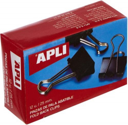 C/10 CAIXAS 12 CLIP PALA ABATIBLE 19MM APLI