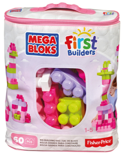 BORSA DE CONSTRUCCIO 60 BLOCS ROSA MEGA BLOCKS