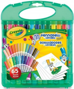 MALA DE MARCADORES LAVABLES 65 PEÇAS CRAYOLA
