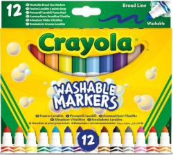 ESTOXO 12 ROTULADORES SUPER LAVABLES MAXI PUNTA CRAYOLA