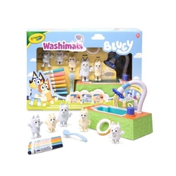 WASHIMALS BLUEY SET 5 MASCOTAS CON PISCINA E FONDO COLOREAB