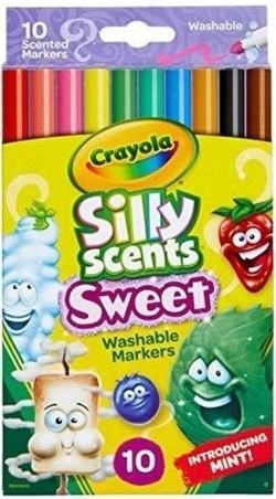 CRAYOLA CRAYOLA MEDIUM TIP ODOROUS WASHABLE MARKERS CASE 10