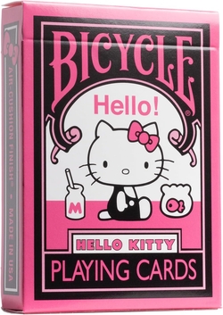 PAQUET DE CARTES TEMATICA HELLO KITTY BLACK & PINK BY BICYCLE