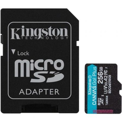 Tarjeta De Memoria Kingston Canvas Go! Plus 256Gb Microsd Xc