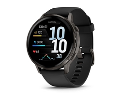 Garmin Venu« 4 Gris Con Correa De Silicona Negra / Smartwatc