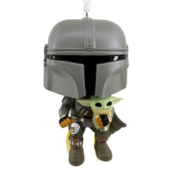 Adorno De Navidad Funko Star Wars Mandaloriano & Grogu Figu