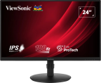 Monitor Viewsonic 23,8 Fhd Ips Led Vga Hdmi Dp Ajus. Altura