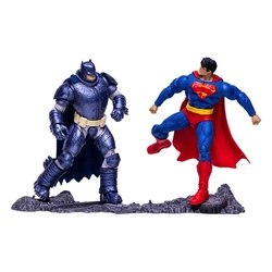 Figuras Superman + Armored Batman Multiverse Dc Comics 18Cm