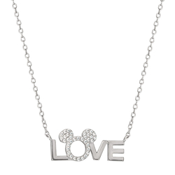 Colgante Love Minnie Disney Plata