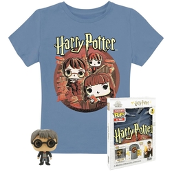 Figura Funko Pop & Tee Harry Potter + Trio Talla M