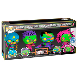 Blister 4 Figuras Pop Marvel What If...? Exclusive 2 Unidade