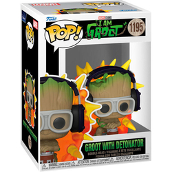 Figura Pop Marvel I Am Groot Groot With Detonator