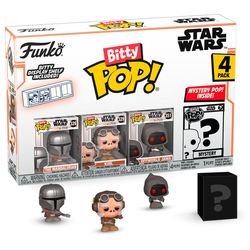 Blister 4 Figuras Bitty Pop Star Wars Mandalorian - Mandalor