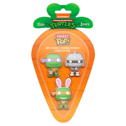 Blister 3 Figuras Carrot Pocket Pop Tortugas Ninja Donatello