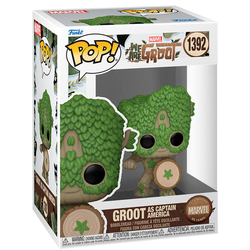 Figura Pop Marvel We Are Groot - Groot As Capitan America