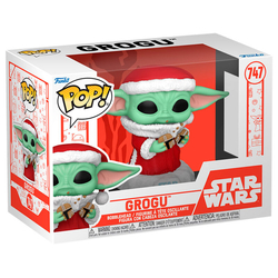 Figura Pop Star Wars Grogu With Christmas Cookie
