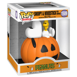 Figura Pop Deluxe Peanuts Snoopy &, Woodstock With Pumpki